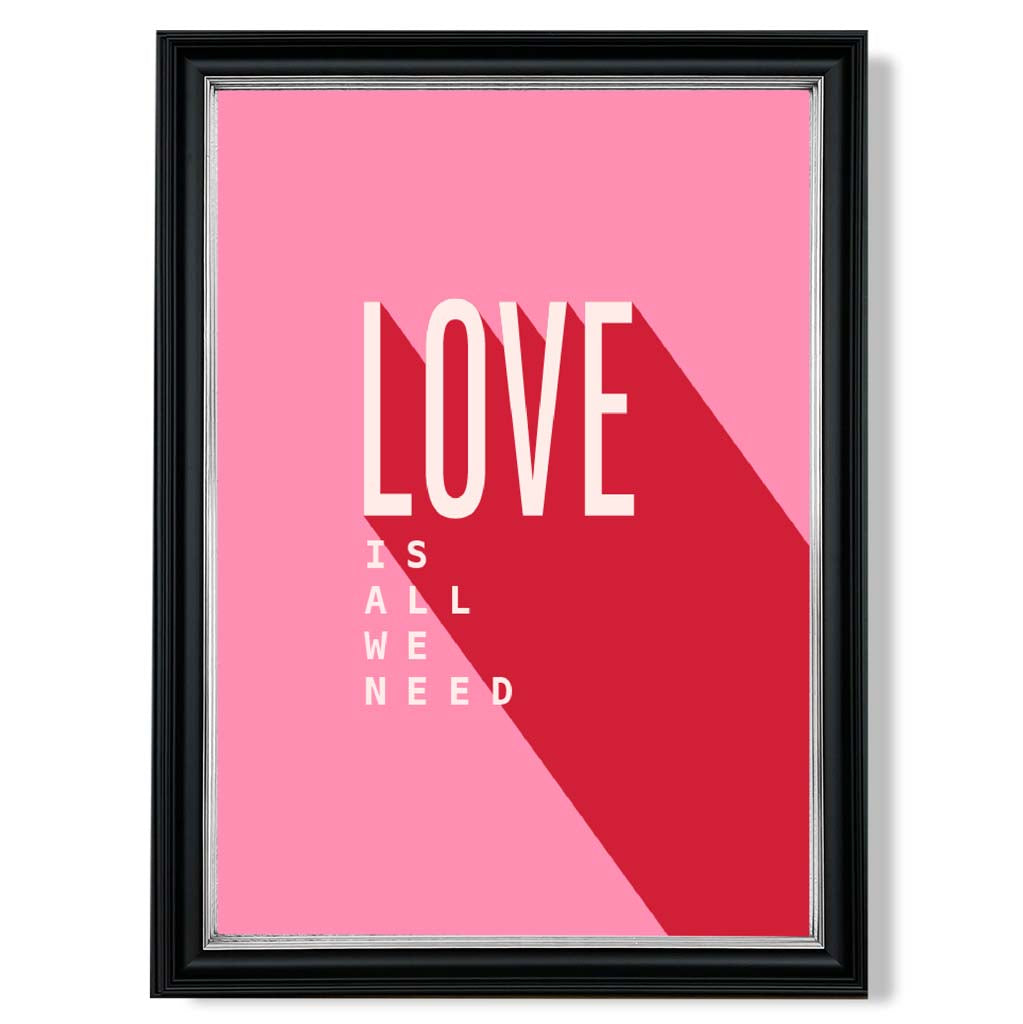 Norvo | Love Is All We Need Rammet Kunsttrykk