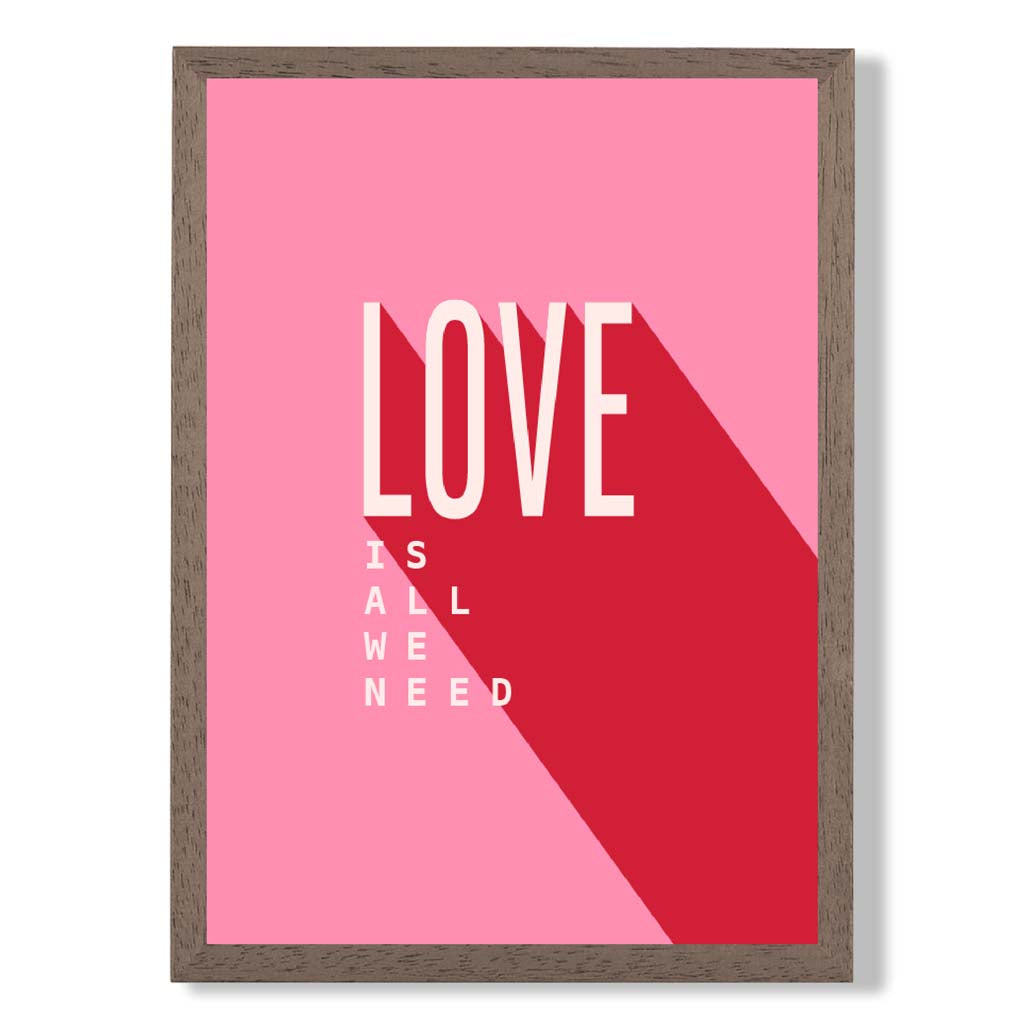 Norvo | Love Is All We Need Rammet Kunsttrykk