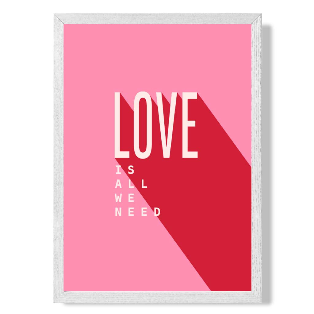 Norvo | Love Is All We Need Rammet Kunsttrykk