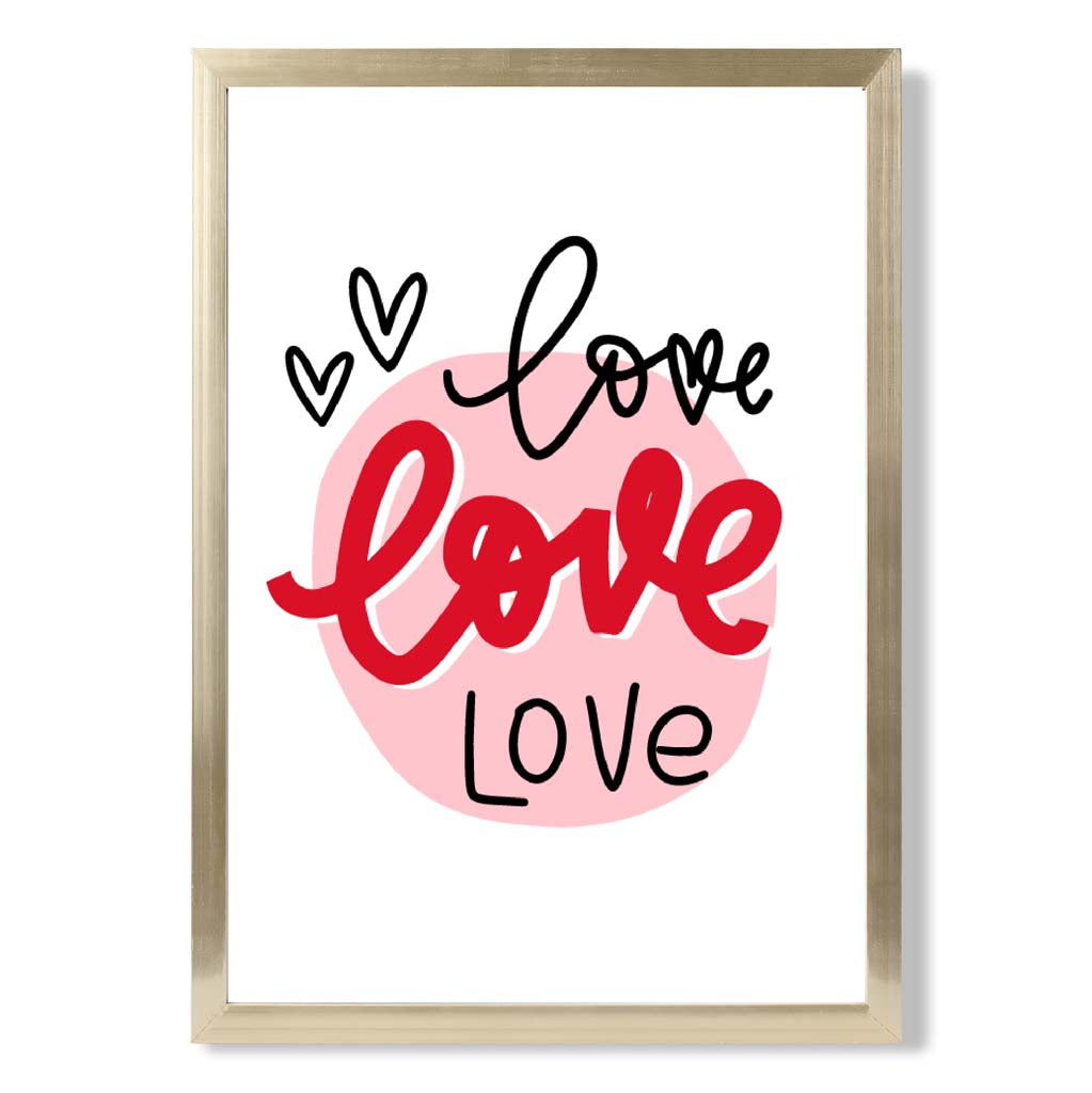 Norvo | Circle Of Love Rammet Kunsttrykk
