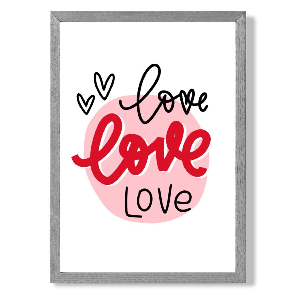 Norvo | Circle Of Love Rammet Kunsttrykk