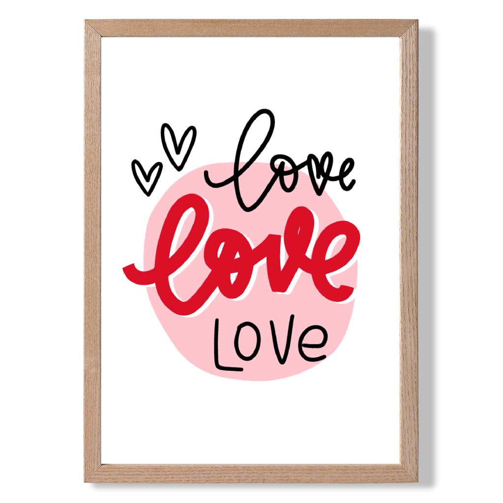 Norvo | Circle Of Love Rammet Kunsttrykk