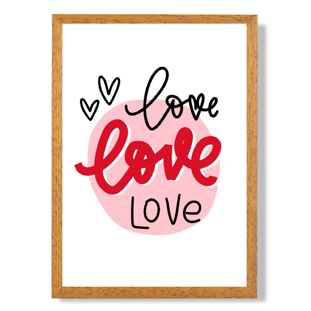 Norvo | Circle Of Love Rammet Kunsttrykk