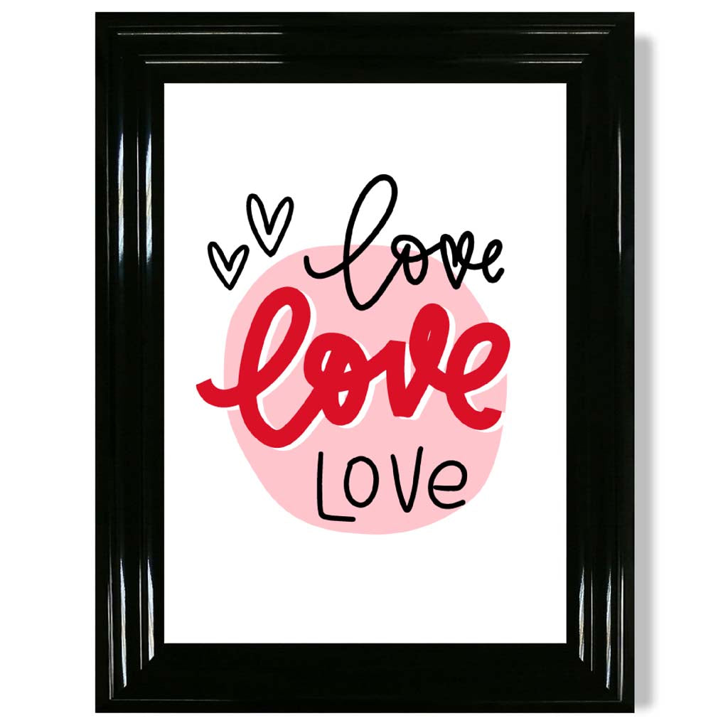 Norvo | Circle Of Love Rammet Kunsttrykk