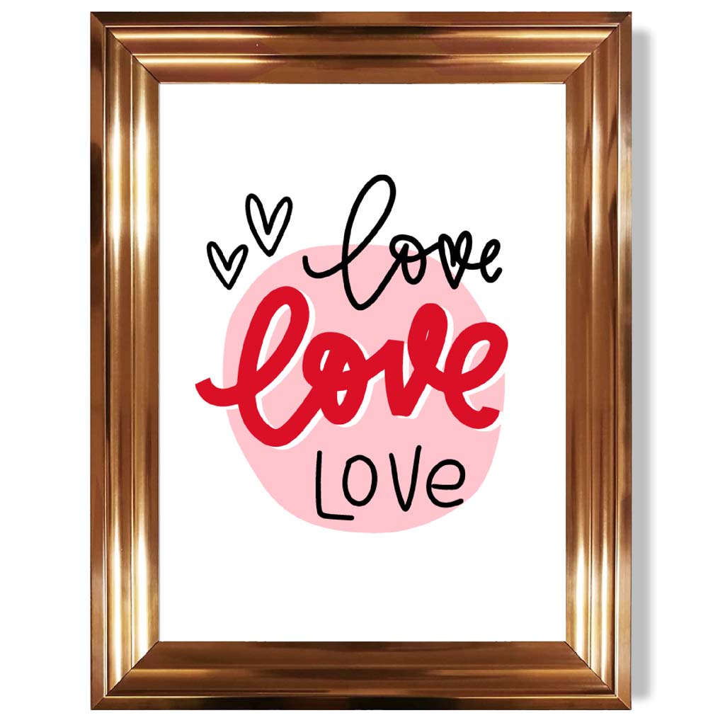 Norvo | Circle Of Love Rammet Kunsttrykk