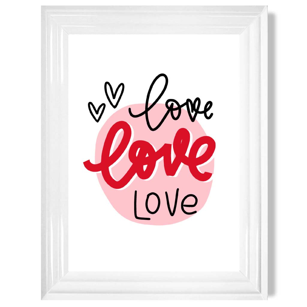 Norvo | Circle Of Love Rammet Kunsttrykk