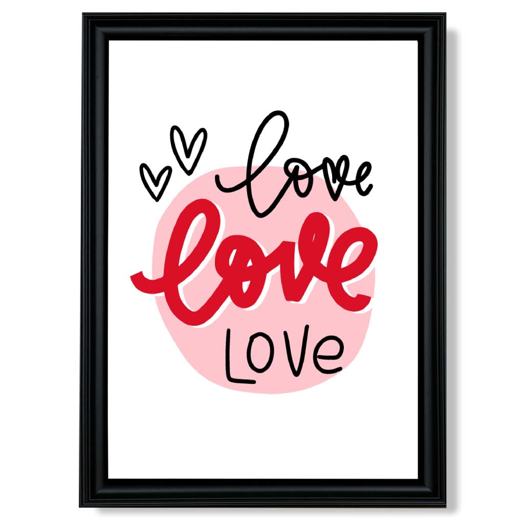 Norvo | Circle Of Love Rammet Kunsttrykk