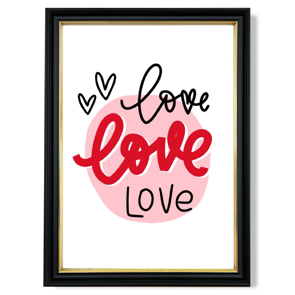 Norvo | Circle Of Love Rammet Kunsttrykk