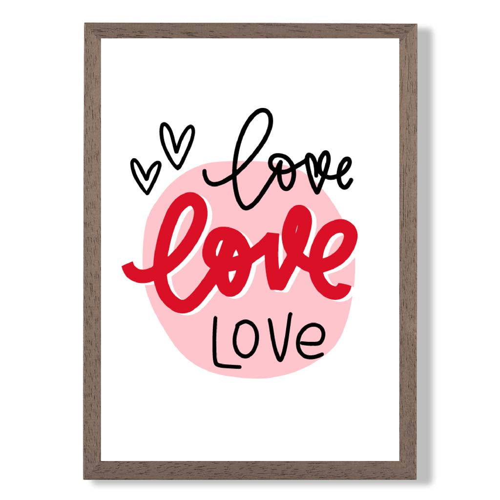 Norvo | Circle Of Love Rammet Kunsttrykk
