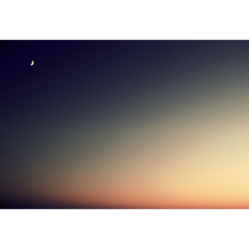 Norvo | Fotograf Himmel ved skumring Veggbilde for stue, Blå og Gul, Måltillatelse tilgjengelig
