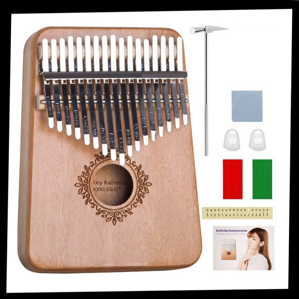 Kalimba tommelpiano med 17 tangenter