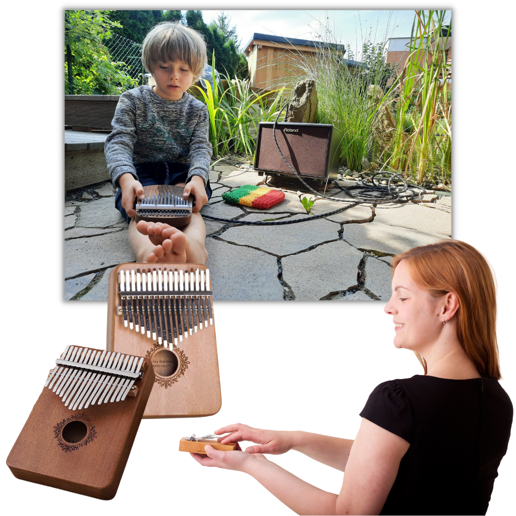 Kalimba tommelpiano med 17 tangenter