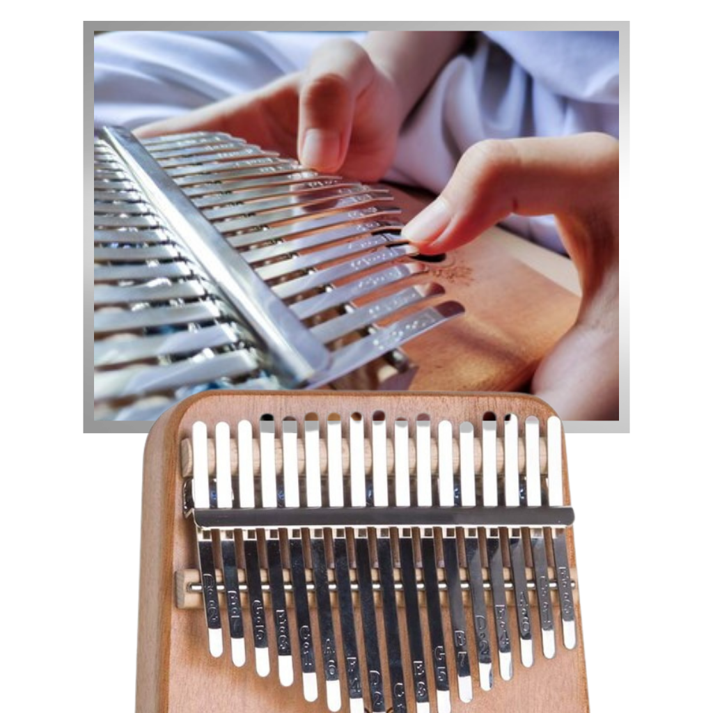 Kalimba tommelpiano med 17 tangenter