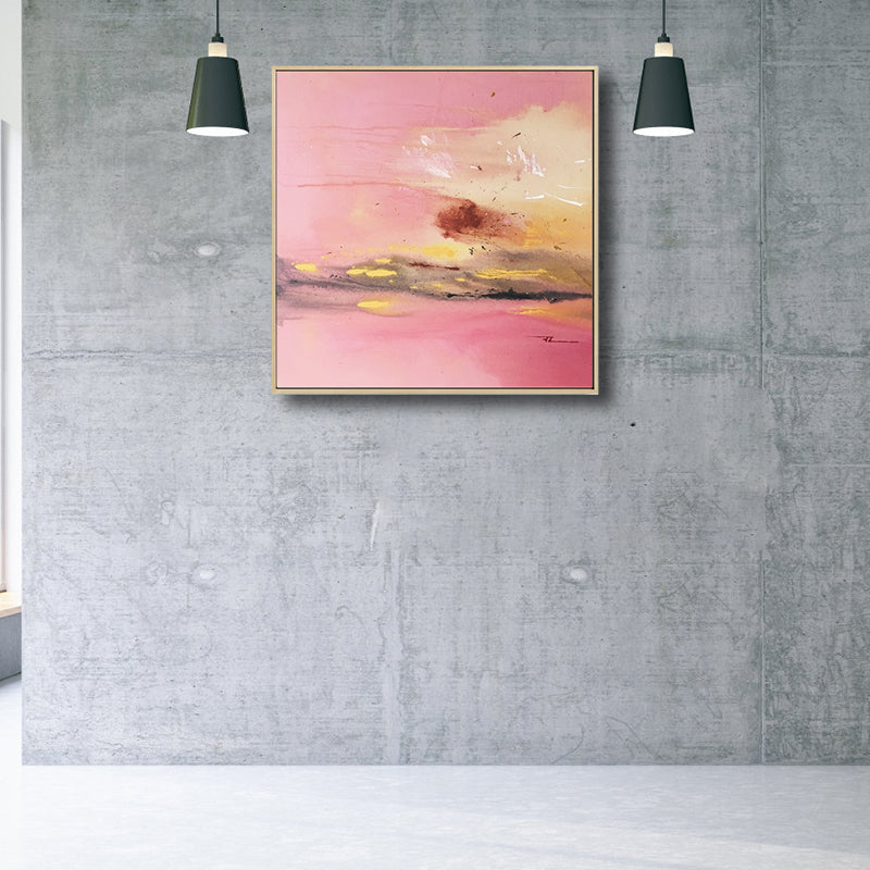 Norvo | Mørk Natt Sjø Scene Maleri Abstrakt Tradisjonell Teksturert Lerret Kunst for Hjemmet