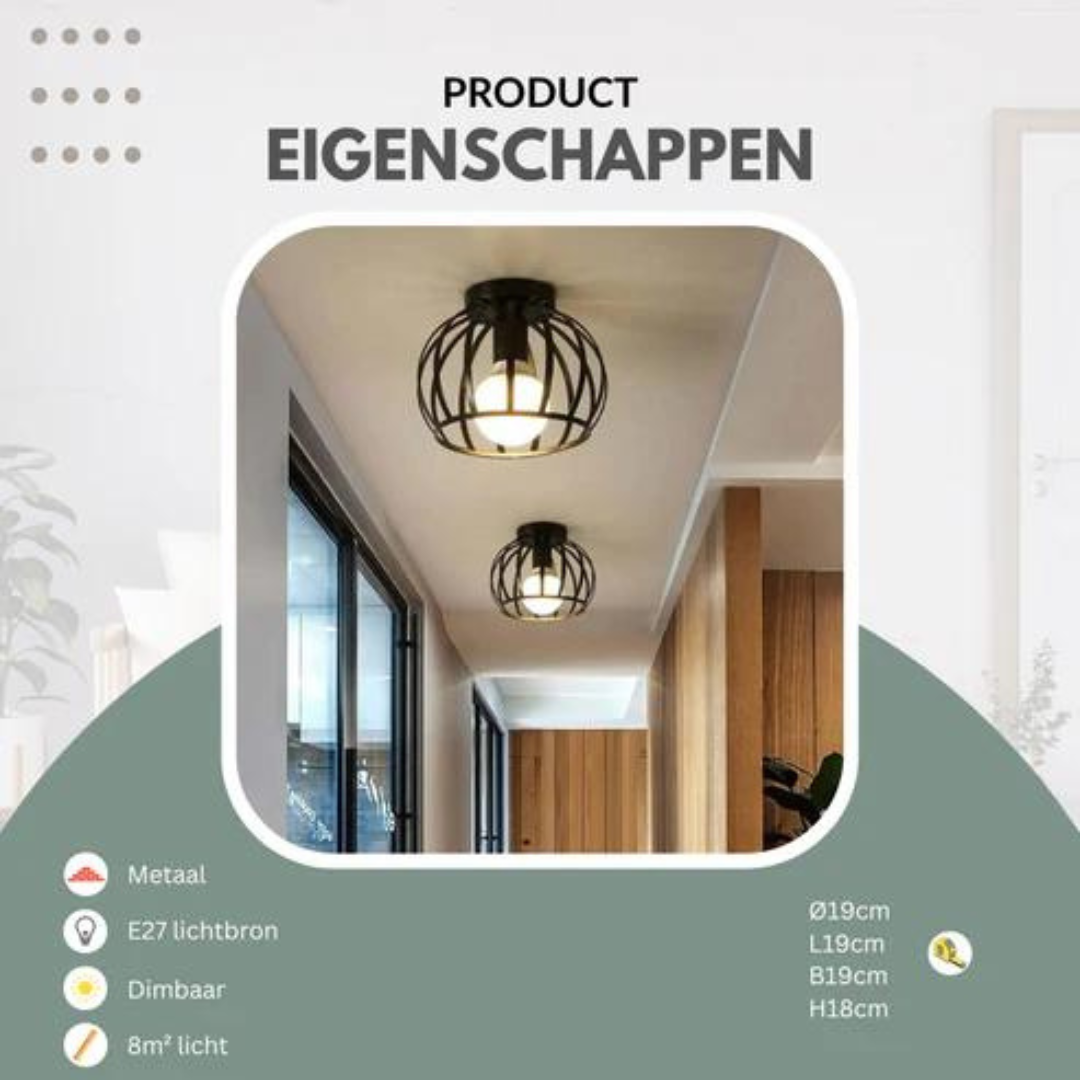 Norvo | Moderne Loft-stil Taklampe med Åpen Burdesign