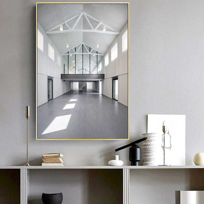 Norvo | Foto Gang Lerret Moderne stil Bygning maleri i lyse farger for studierommet