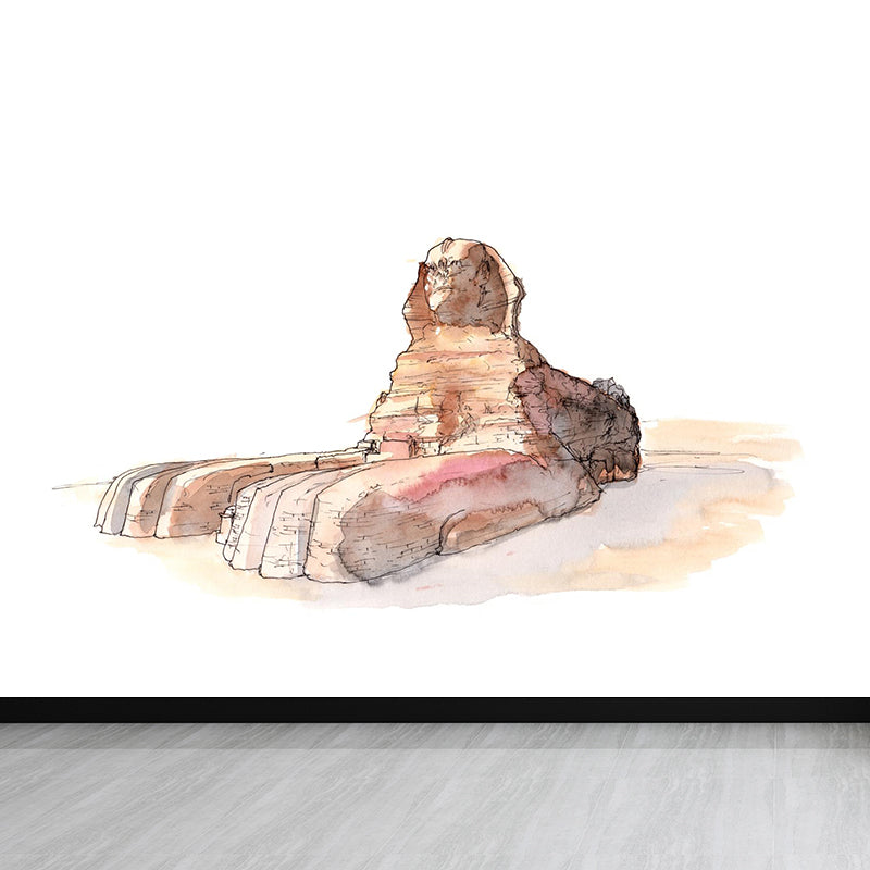 Norvo | Global inspirerte historiske relikvier veggmaleri pastellfarget arkitektur veggbekledning for hjemmet