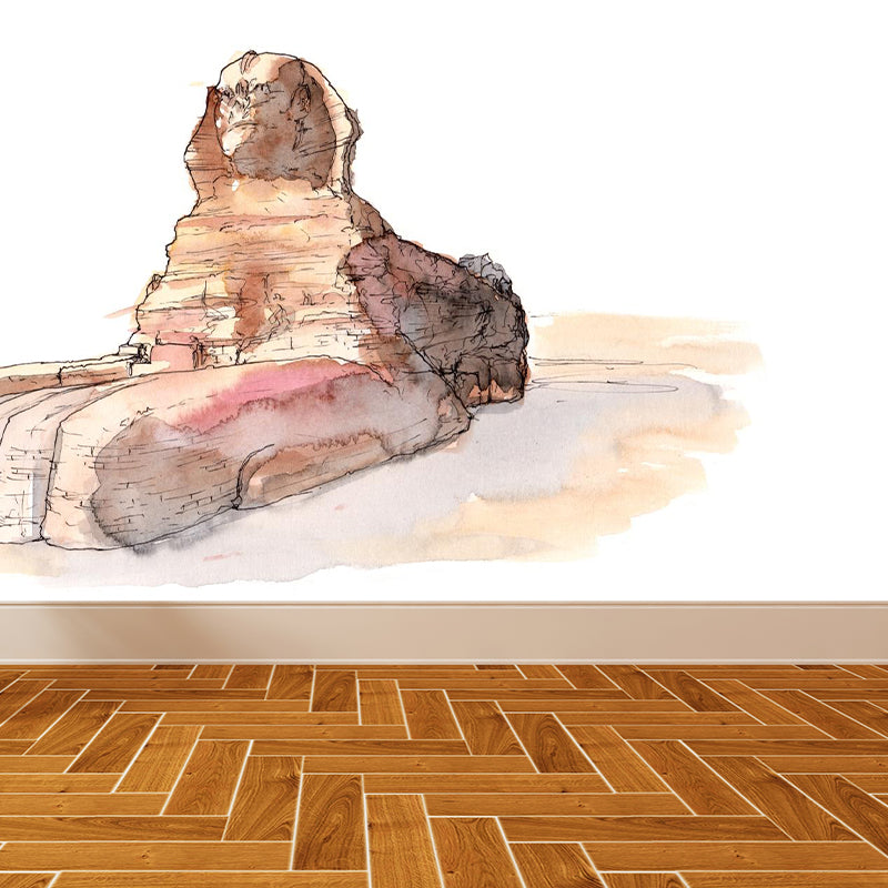 Norvo | Global inspirerte historiske relikvier veggmaleri pastellfarget arkitektur veggbekledning for hjemmet