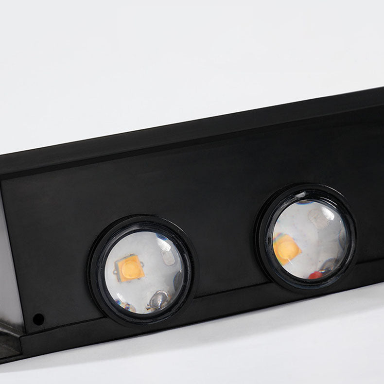 Norvo | Moderne Enkelhet Sol Vannavstøtende Rektangulær ABS PMMA LED Vegglampe For Utendørs Patio