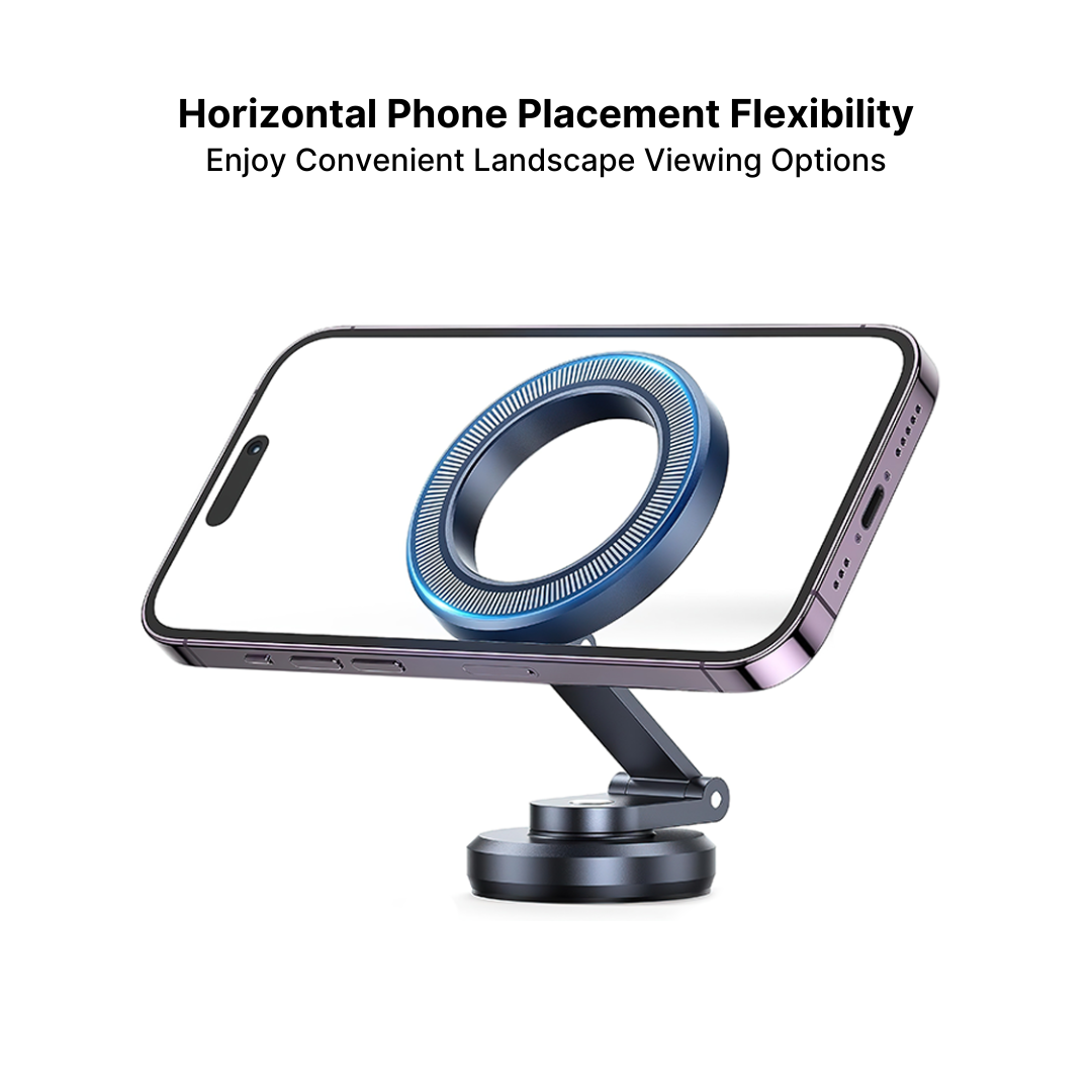 Norvo | Topp Vurdert Magnetisk Biltelefonholder med Justerbar Stativ - Beste Biltelefonfestet for iPhone