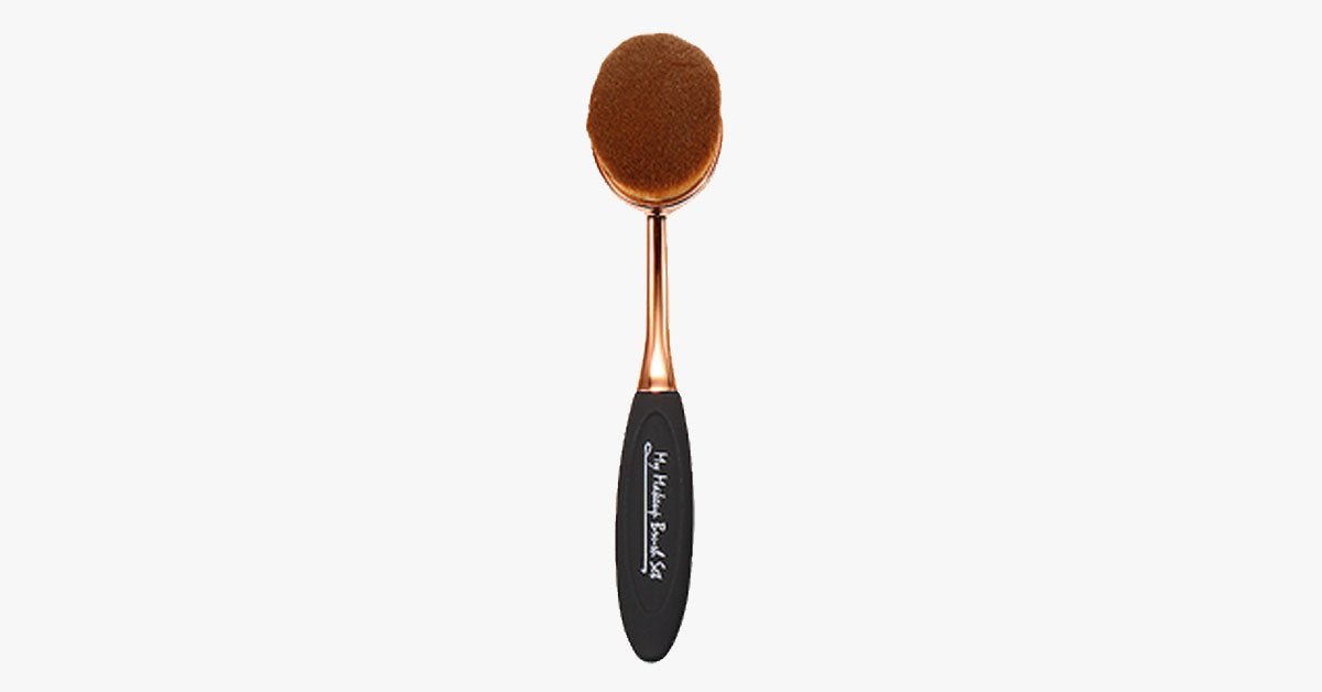 Norvo | Foundation Oval Brush – Myk og skånsom børste for perfekt blending av sminke