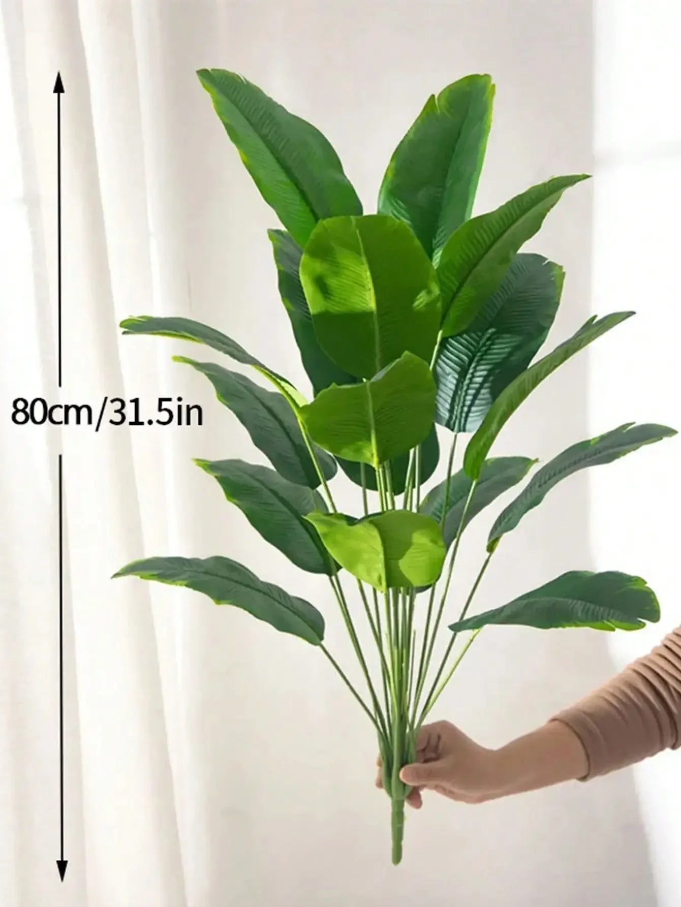VerdantVibes - Luksuriøs Faux Monstera Plante