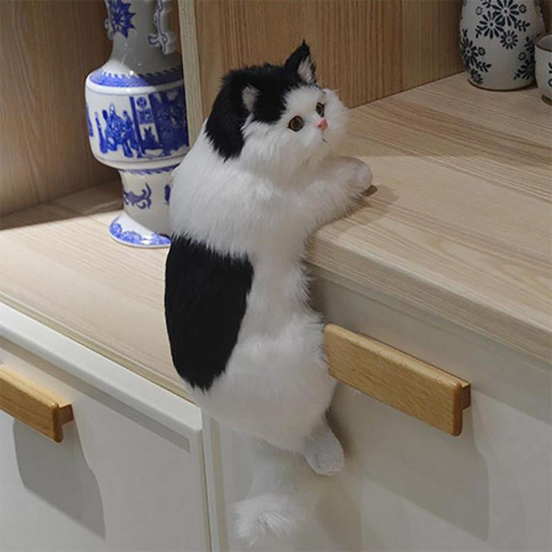 Norvo | Simulering Katt Plush Dukke Modell Dekorasjon