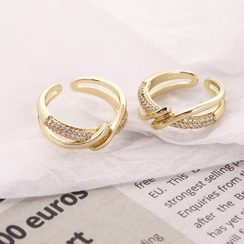 Norvo | Vintage gullbelagt justerbar ring