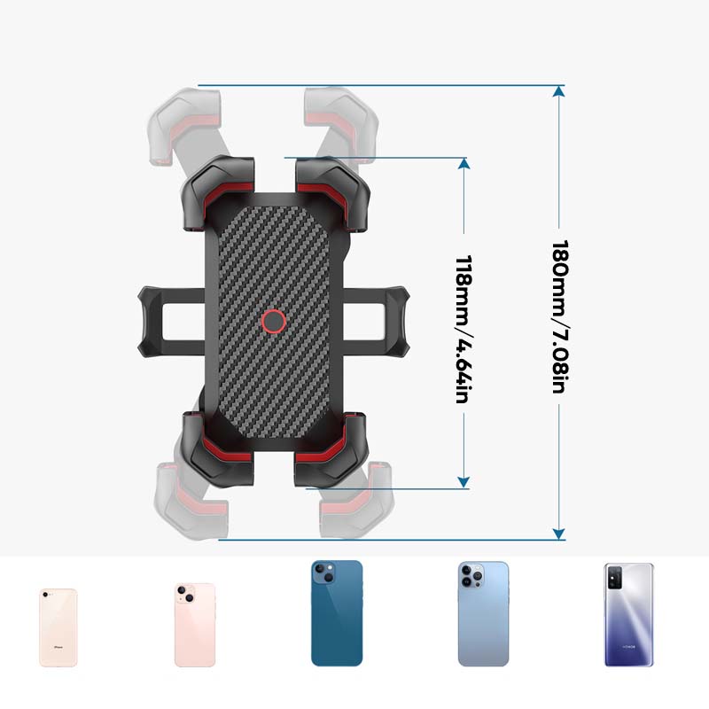 Norvo | Universal Sykkeleholder for telefon med 360° visning