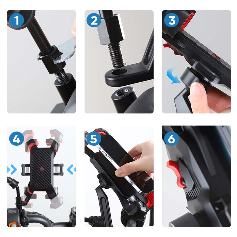 Norvo | Universal Sykkeleholder for telefon med 360° visning