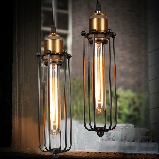 Norvo | Retro industriell hengelampe med metalldeksel
