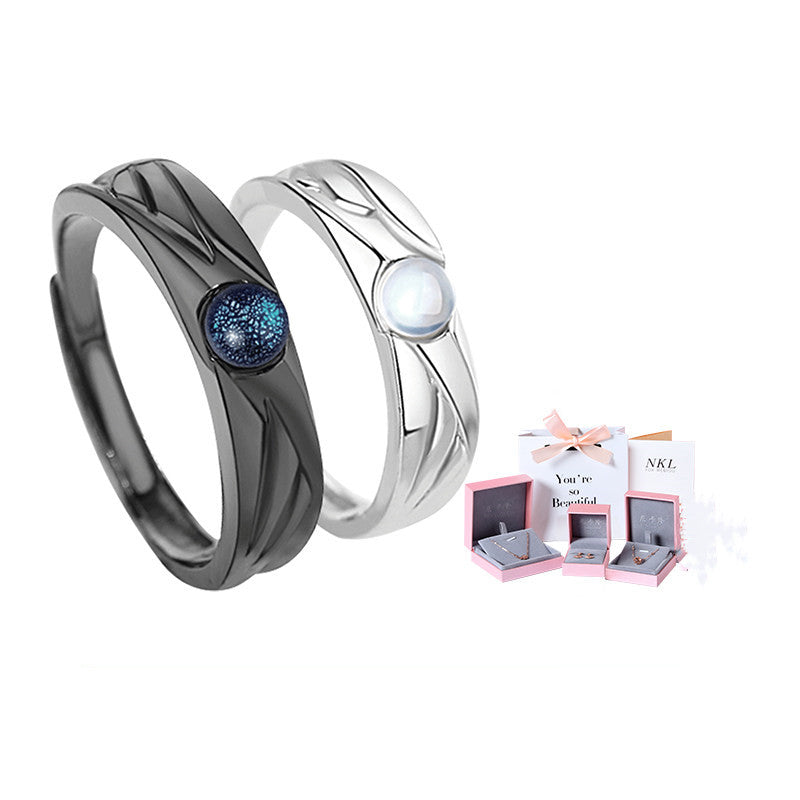 Norvo | 925 Sterling Silver Ringer for Deg og Din Partner, Beste Gave til Valentinesdagen