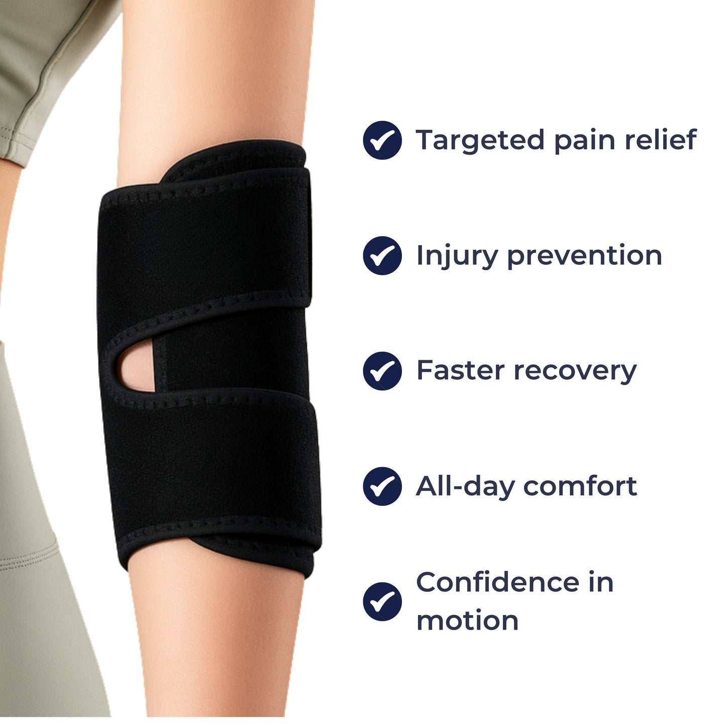 Justerbar kompresjon – Pustende neoprenstropp – For tennisarm og daglige aktiviteter Norvo