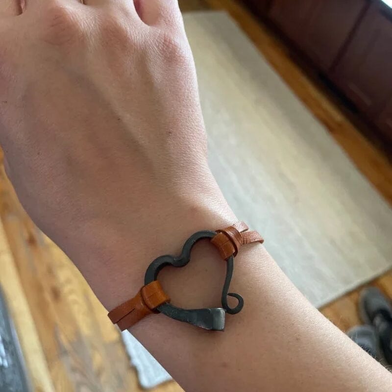 Norvo | Valentine's Day Håndlaget Kjærlighet Hestesko Nagler Armbånd