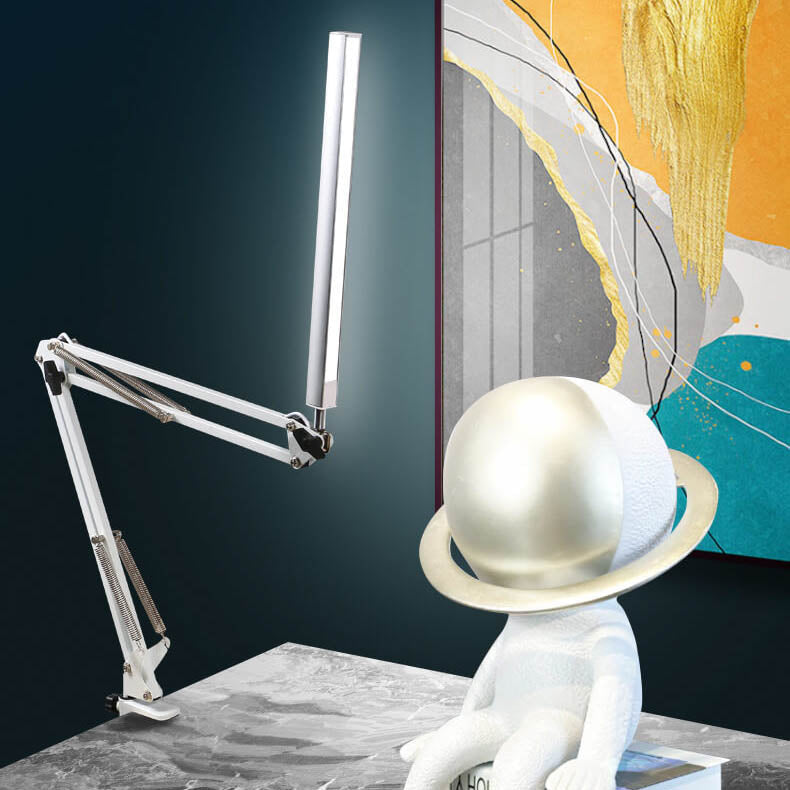 Norvo | LED Foldbar Lang Arm Klips Øyevern USB Leselampe
