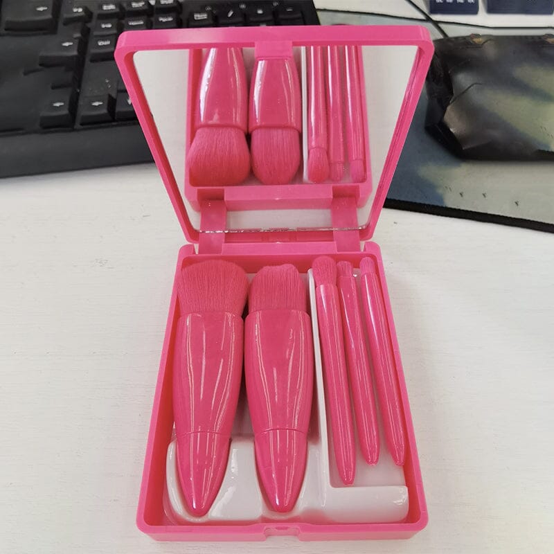 Norvo | Bærbar sminkebørste med speil