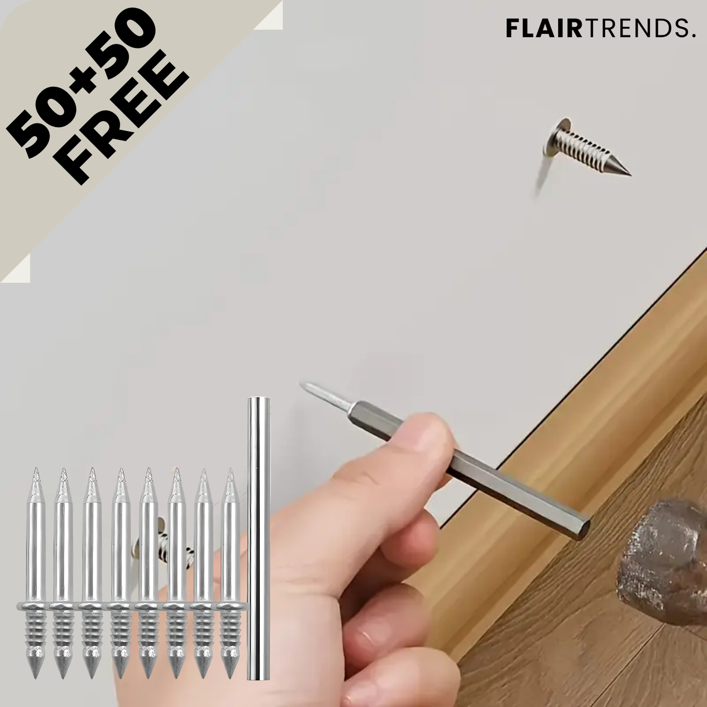 Norvo | FixProX — Sterk Kraft Festing for Feilfrie Vegger uten Boring og Stress! (100 stykk)