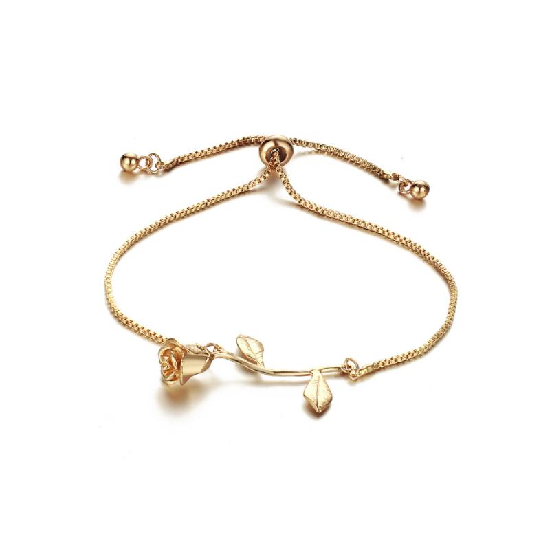 Norvo | Rose Blomst Charm Armbånd