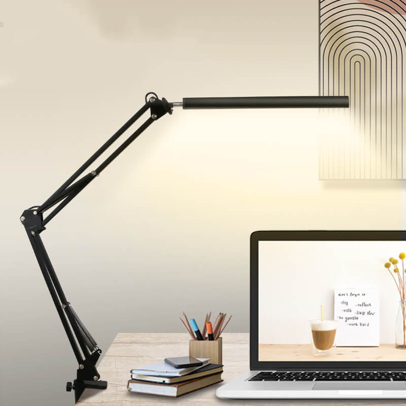 Norvo | LED Foldbar Lang Arm Klips Øyevern USB Leselampe