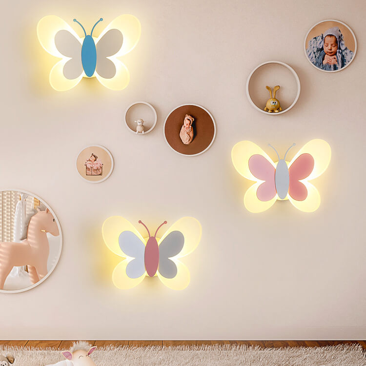 Norvo | LuminoArt – Vegglampe LED kreativ formet som en sommerfugl med 1 lys i akryl
