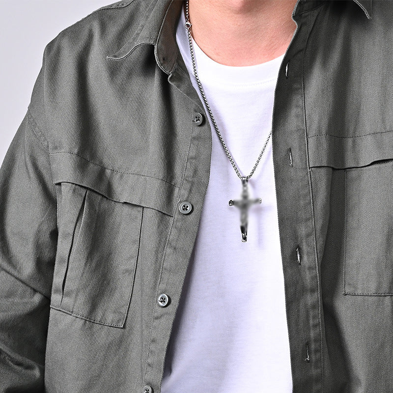 Norvo | Titanium Steel Cross Pendant Necklace