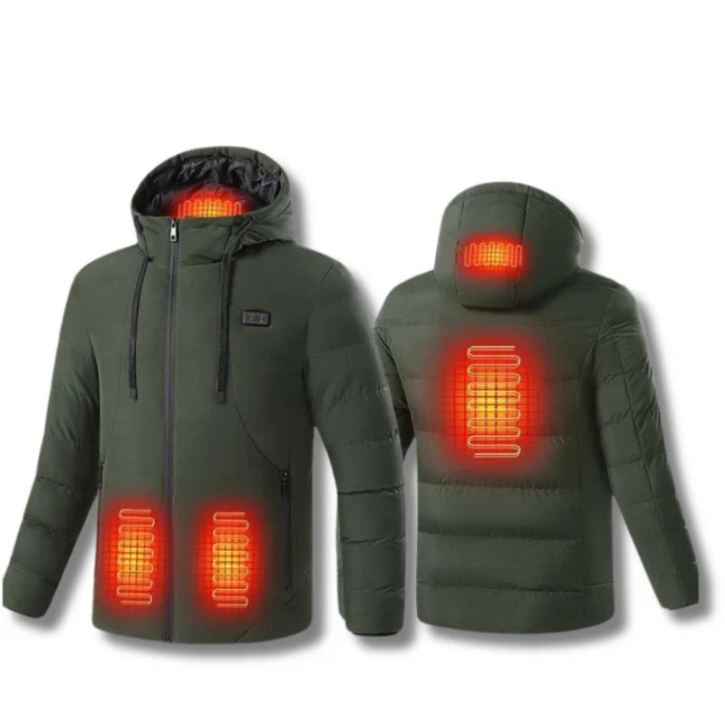Norvo | Varmet Puffer Jakke – Oppladbare Varmejakker med Batteripakke, Beste Varme Vinterfrakk for Menn & Kvinner UK