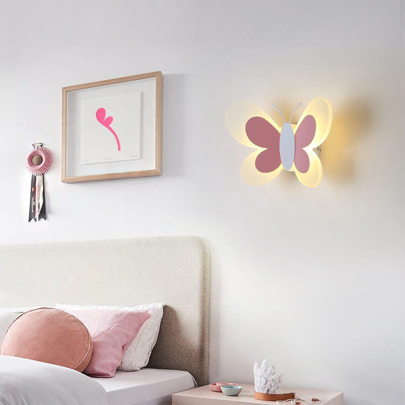 Norvo | LuminoArt – Vegglampe LED kreativ formet som en sommerfugl med 1 lys i akryl