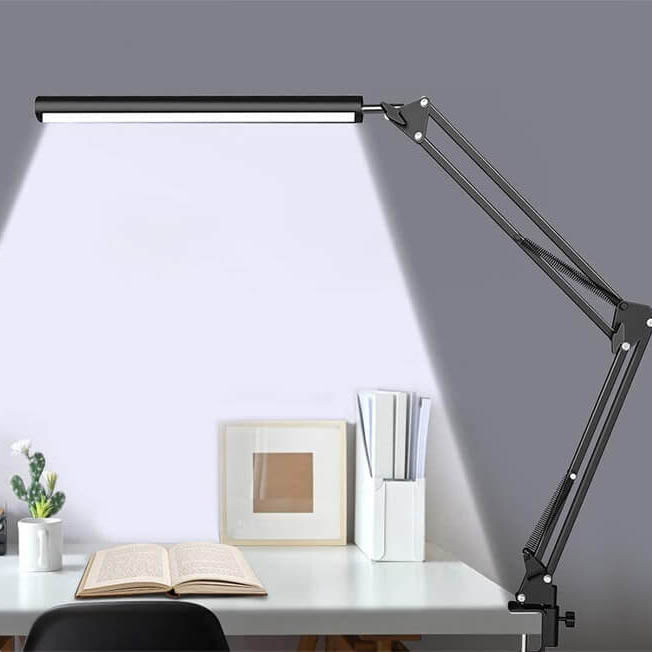 Norvo | LED Foldbar Lang Arm Klips Øyevern USB Leselampe