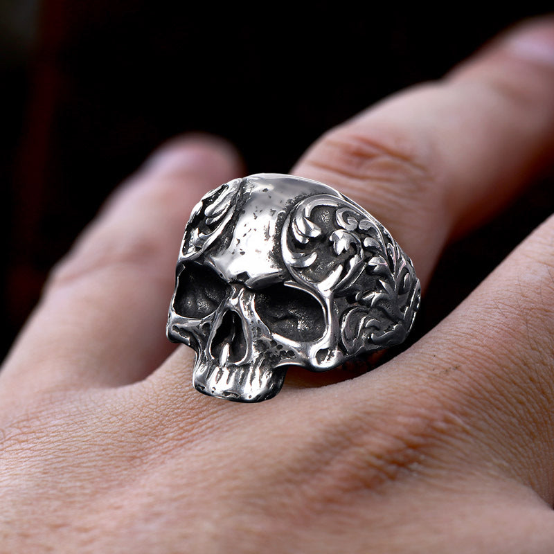 Norvo | Punk Stil Titan Hodeskalle Ring