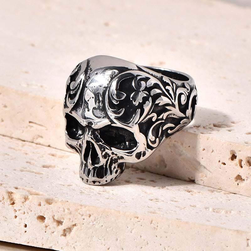 Norvo | Punk Stil Titan Hodeskalle Ring