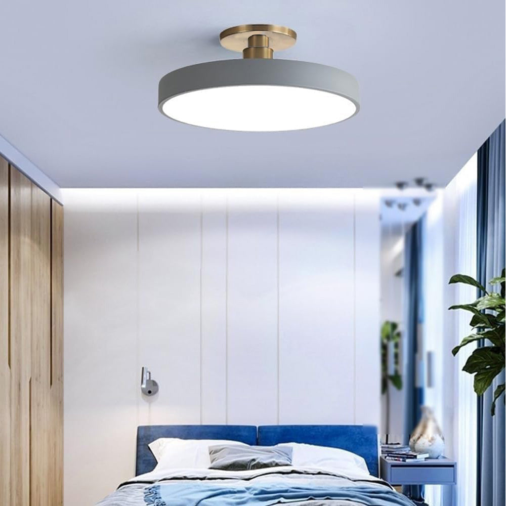 Norvo | Moderne LED Semi Flush Mount Taklampe | Energibesparende. Holdbart design for gang. Spisesal & Stue