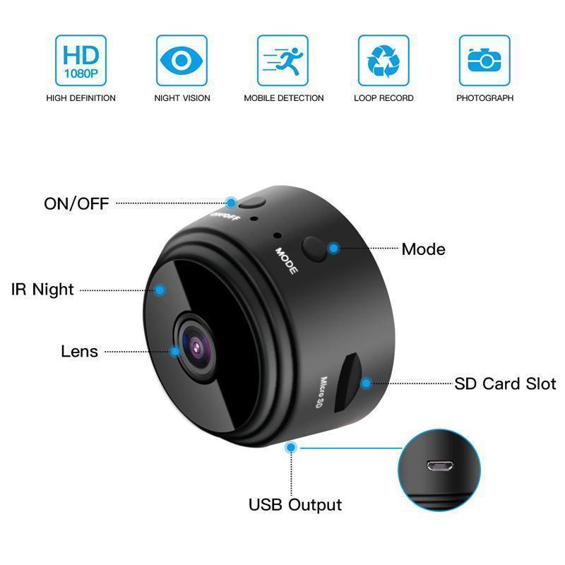 1080p Magnetisk WiFi Mini Kamera - RV Campingvogn Bakoverkamera