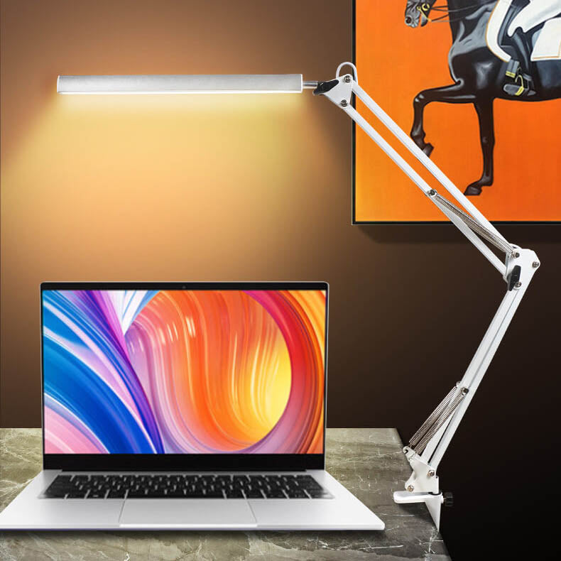 Norvo | LED Foldbar Lang Arm Klips Øyevern USB Leselampe