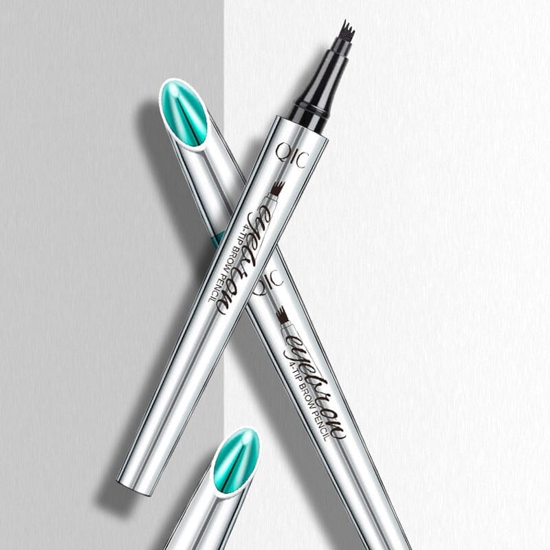 Norvo | Vanntett 3D Microblading Øyenbrynspenne med 4 Gaffeltips